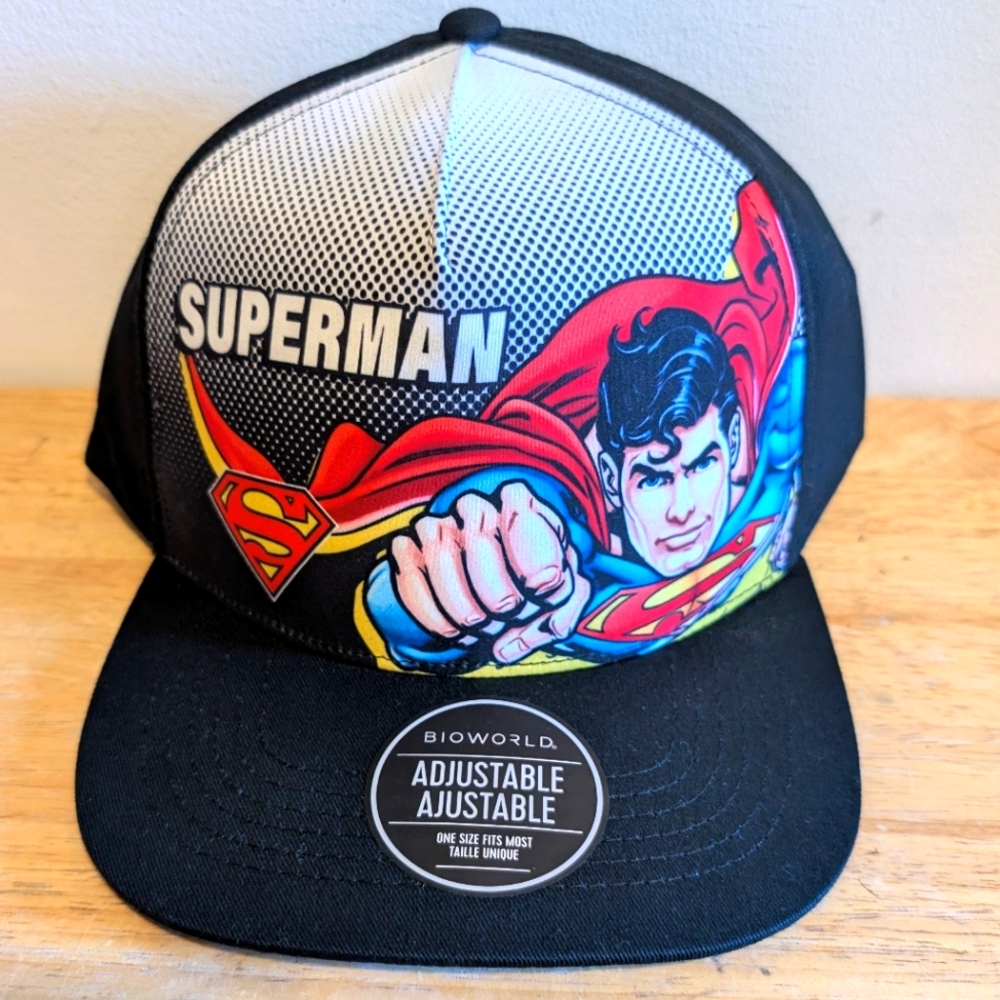 Bioworld Superman Black and Blue Cap